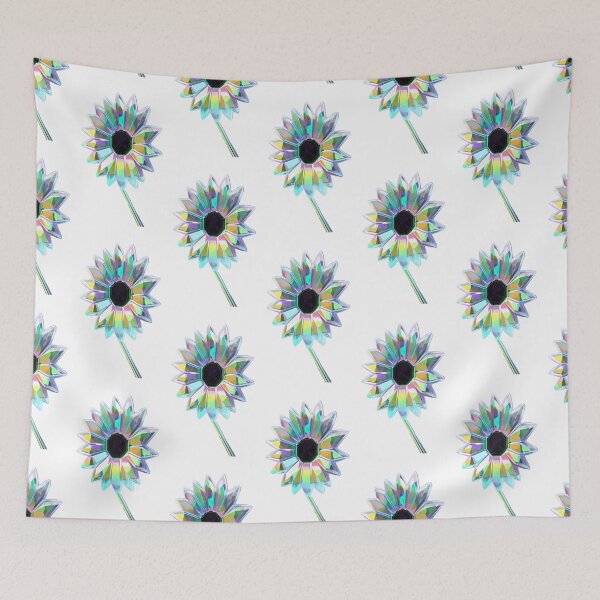 Item preview, iridescent metallic crystal colorful daisy flower designed and sold by rockate.