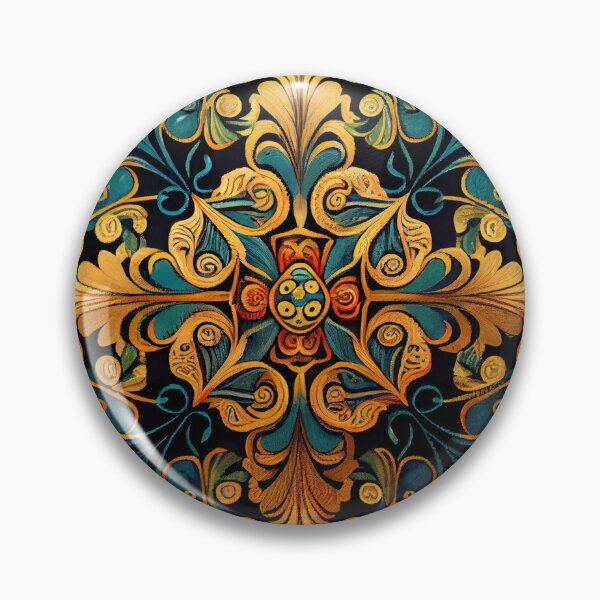 Item preview, Imagined Detailed New Traditional Pattern Digital Painting designed and sold by CodeAndColors.