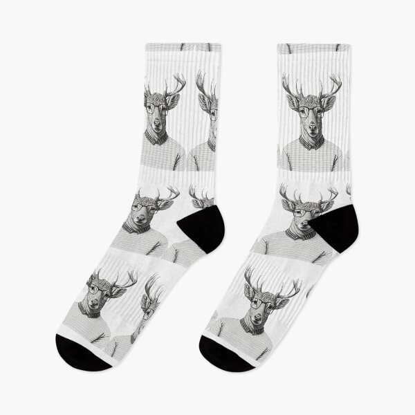 Artikelvorschau, Nerd Deer im menschlichen Stil Smart Deer mit Brille entworfen und verkauft von MaxEXP.