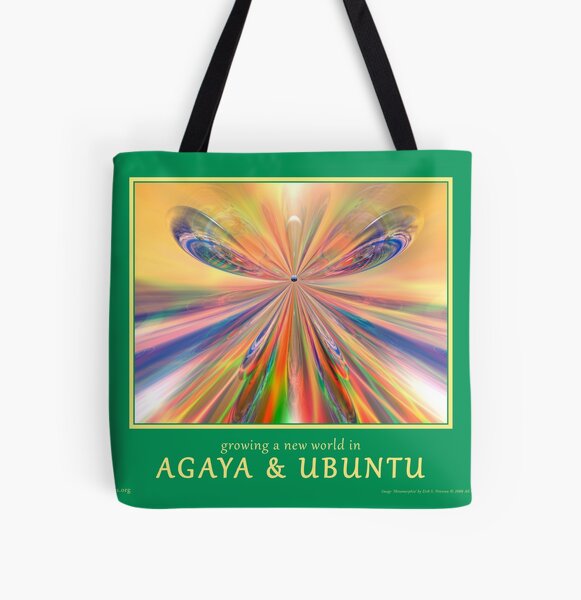 Novasutras Agaya & Ubuntu 'Metamorphia' All Over Print Tote Bag