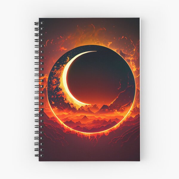 Item preview, A Ring of Fire Eclipse Illustration designed and sold by mcmtdesigns.