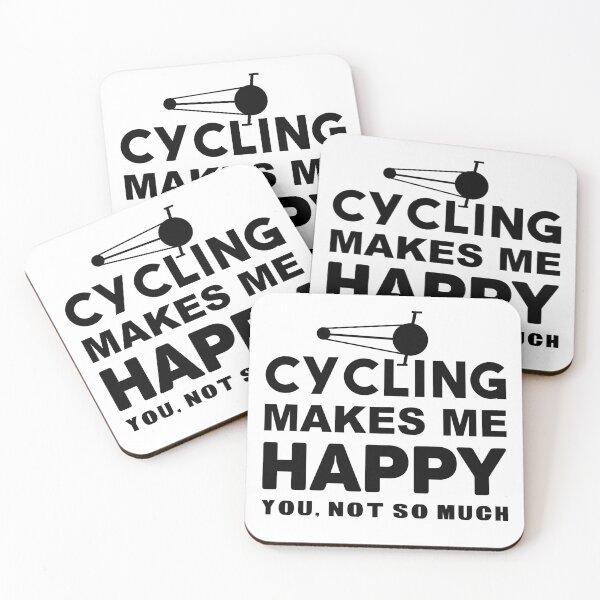 Item preview, Cycling makes me Happy you. Not so much designed and sold by HubbUK.