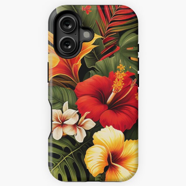 Item preview, Beach Flowers Prints, Ocean Prints, Beach House Decor Hibiscus Art, Colorful plumeria Hawaiian designed and sold by Shaka-Surf-Tees.