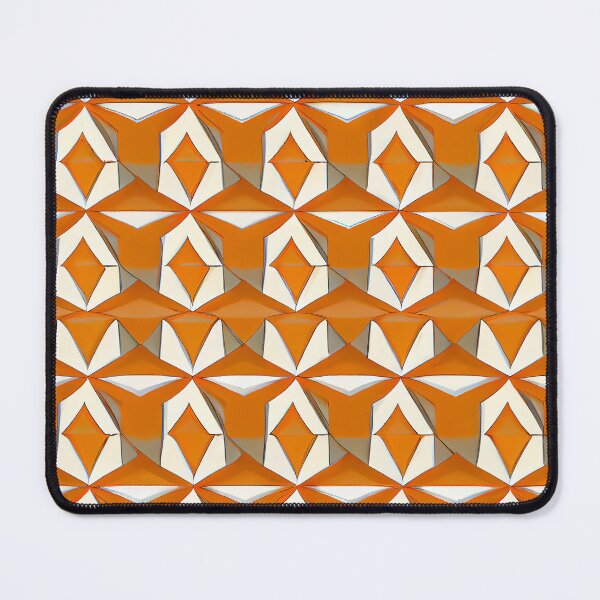 Item preview, Angular Anime Orange Scandifornian Pattern Digital Painting designed and sold by CodeAndColors.