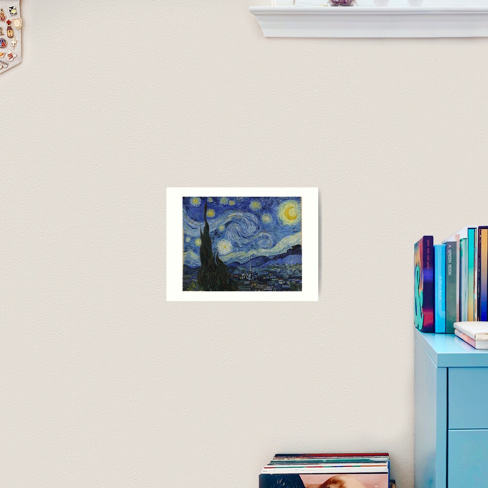 Starry Night Oil painting by Vincent van Gogh Art Print