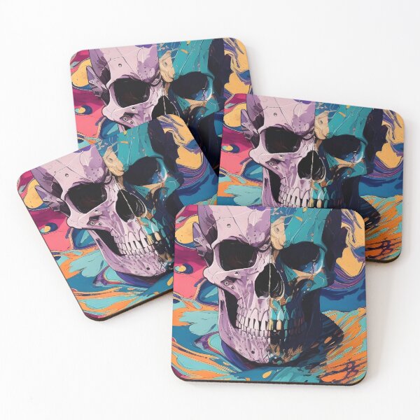 Item preview, Psychedelic Skull #74 designed and sold by mrbribe.