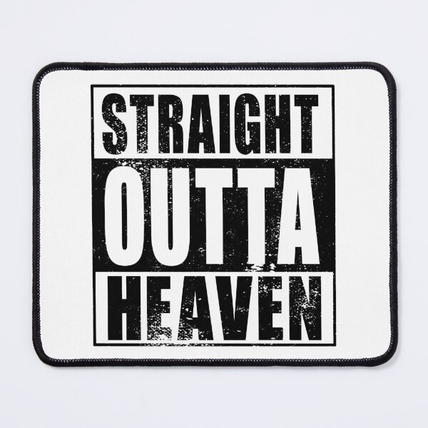 Item preview, Straight Outta Heaven (black) designed and sold by SolidEarthArt.