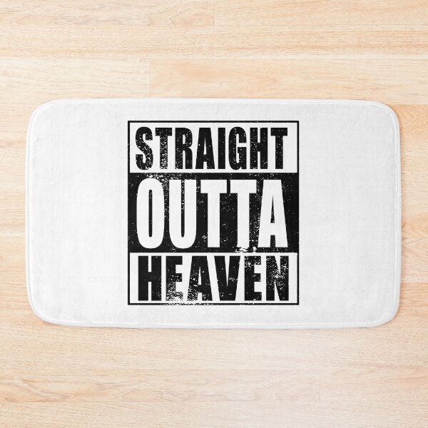 Artikelvorschau, Straight Outta Heaven (schwarz) entworfen und verkauft von SolidEarthArt.
