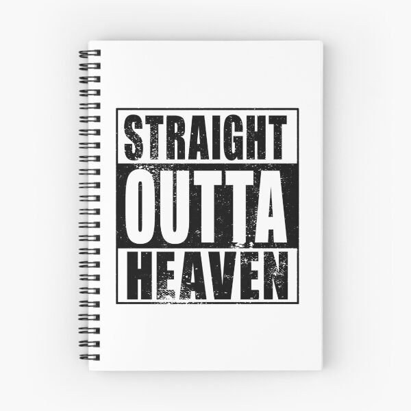 Item preview, Straight Outta Heaven (black) designed and sold by SolidEarthArt.