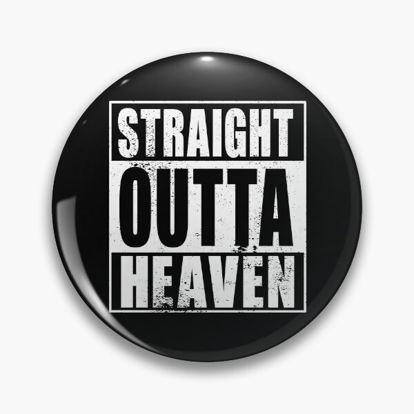 Item preview, Straight Outta Heaven (white) designed and sold by SolidEarthArt.