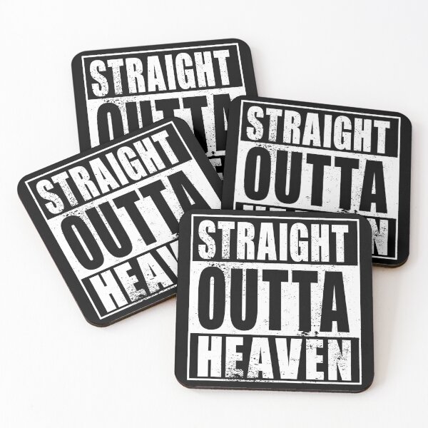 Item preview, Straight Outta Heaven (white) designed and sold by SolidEarthArt.