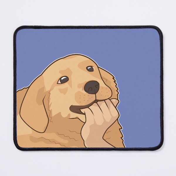 Item preview, Interested Labrador dog with hand on mouth meme designed and sold by Rzera-.