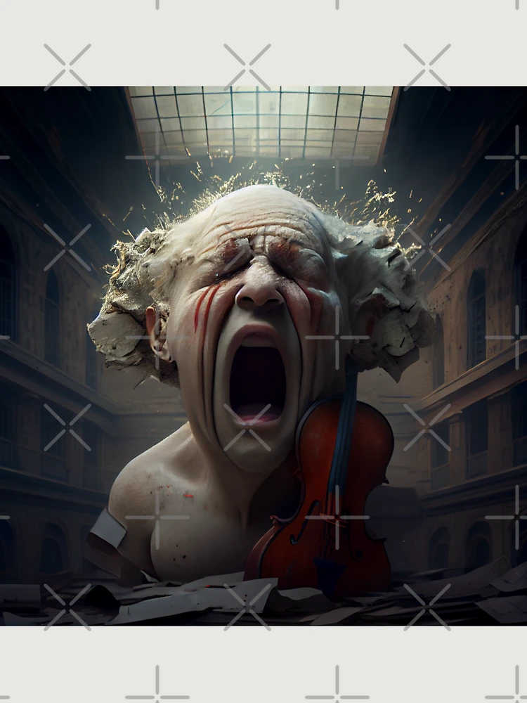 Thumbnail 6 von 6, Premium Oversized Pullover, Redemptions Exasperated Melody Digital Painting designt und verkauft von CodeAndColors.