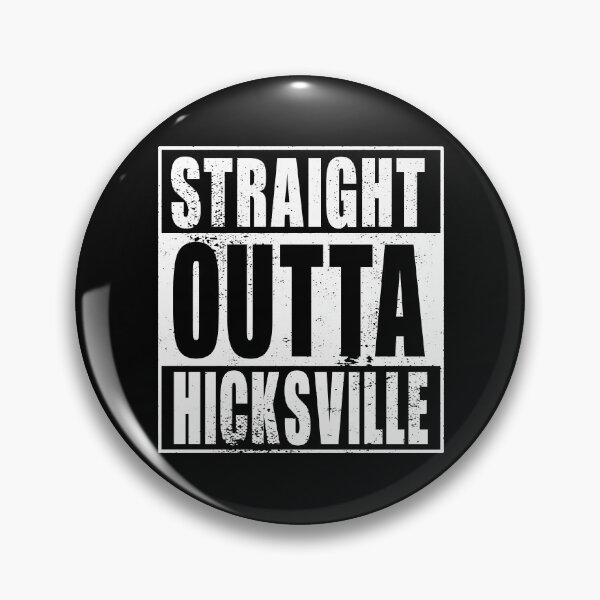 Item preview, Straight Outta Hicksville (white) designed and sold by SolidEarthArt.