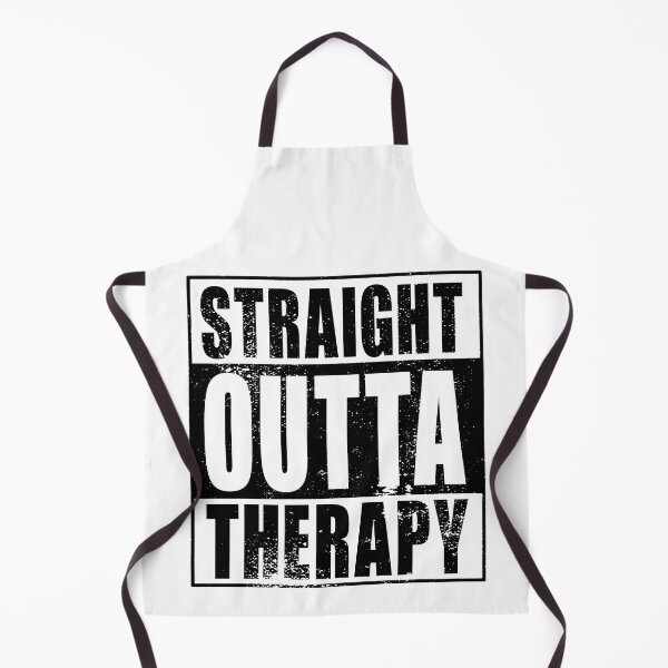 Item preview, Straight Outta Therapy (negro) designed and sold by SolidEarthArt.