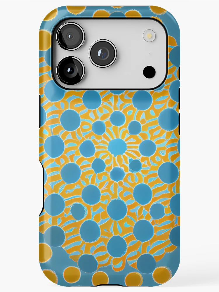 Thumbnail 1 of 4, iPhone Case, Basic Dynamic Circular Country Pattern Digital Painting designed and sold by CodeAndColors.