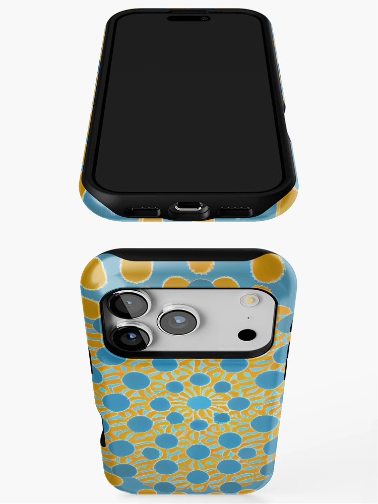 Thumbnail 3 of 4, iPhone Case, Basic Dynamic Circular Country Pattern Digital Painting designed and sold by CodeAndColors.
