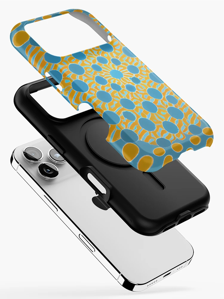 Thumbnail 2 of 4, iPhone Case, Basic Dynamic Circular Country Pattern Digital Painting designed and sold by CodeAndColors.