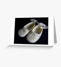 The Christening Shoes Greeting Card
