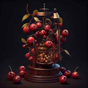 Vorschaubild zum Design Torqueing the Jujube Apparatus Digital Painting von CodeAndColors