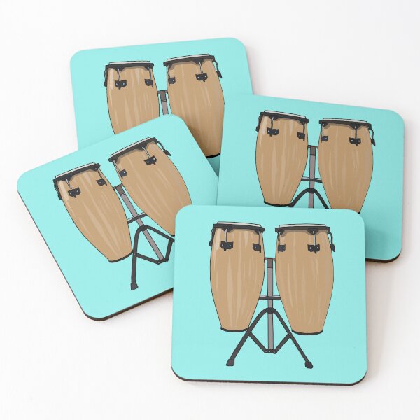 Item preview, Bongo drum cartoon illustration designed and sold by Misscartoon.