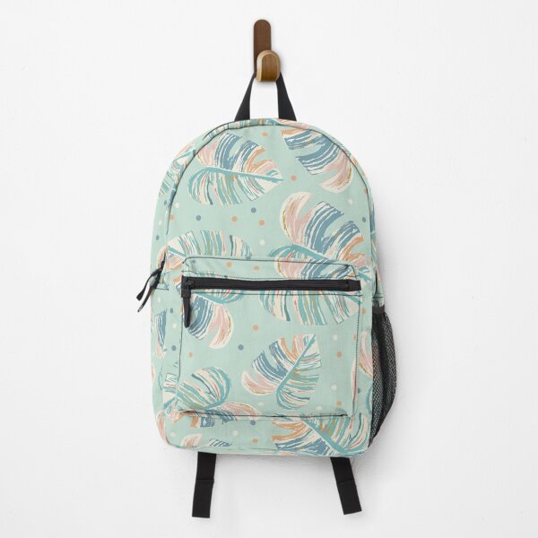 Item preview, Monstera Leaf - Turquoise, Green, Coral, Mustard designed and sold by Cato99.
