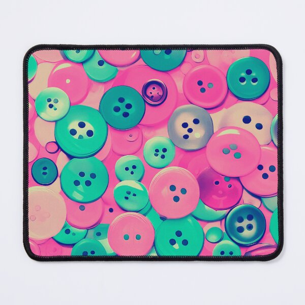 Item preview, Abstract Buttons - Turquoise, Pink designed and sold by asurtiumgreen.