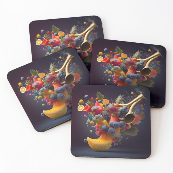 Aperçu de l'œuvre Fruity Fanfare Digital Painting créée et vendue par CodeAndColors.
