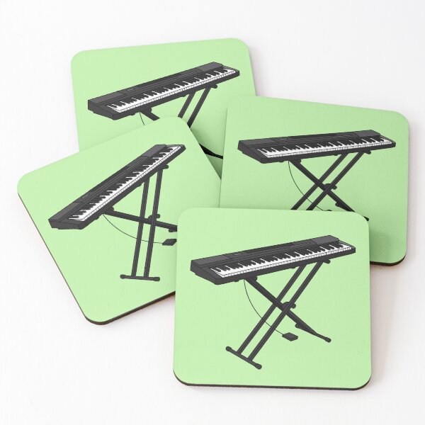 Item preview, Keyboard piano cartoon illustration designed and sold by Misscartoon.