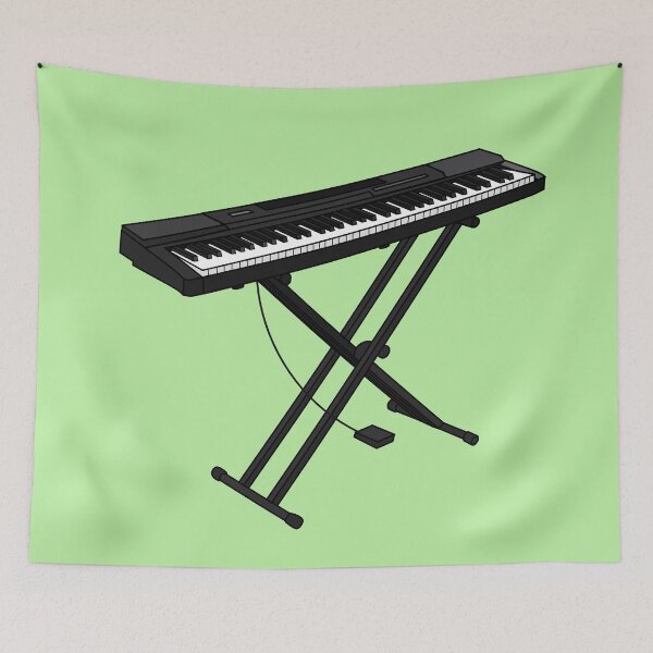 Item preview, Keyboard piano cartoon illustration designed and sold by Misscartoon.