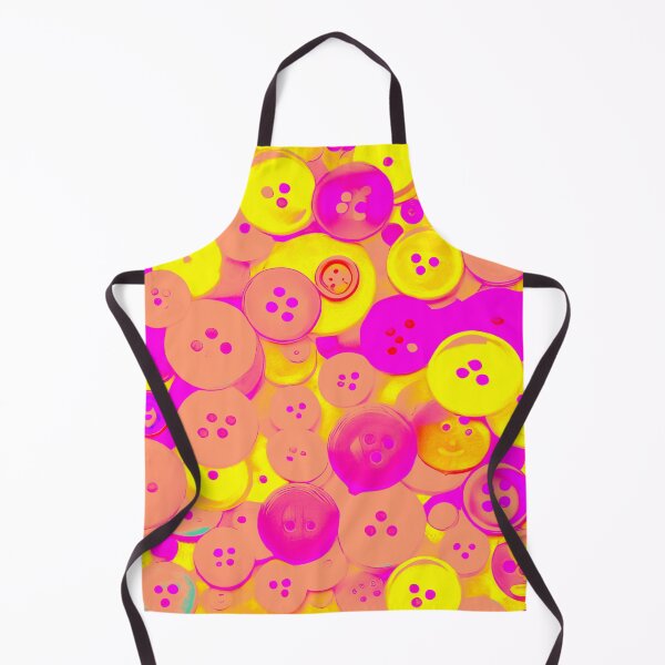 Item preview, Mauve and Yellow Abstract Buttons designed and sold by asurtiumgreen.