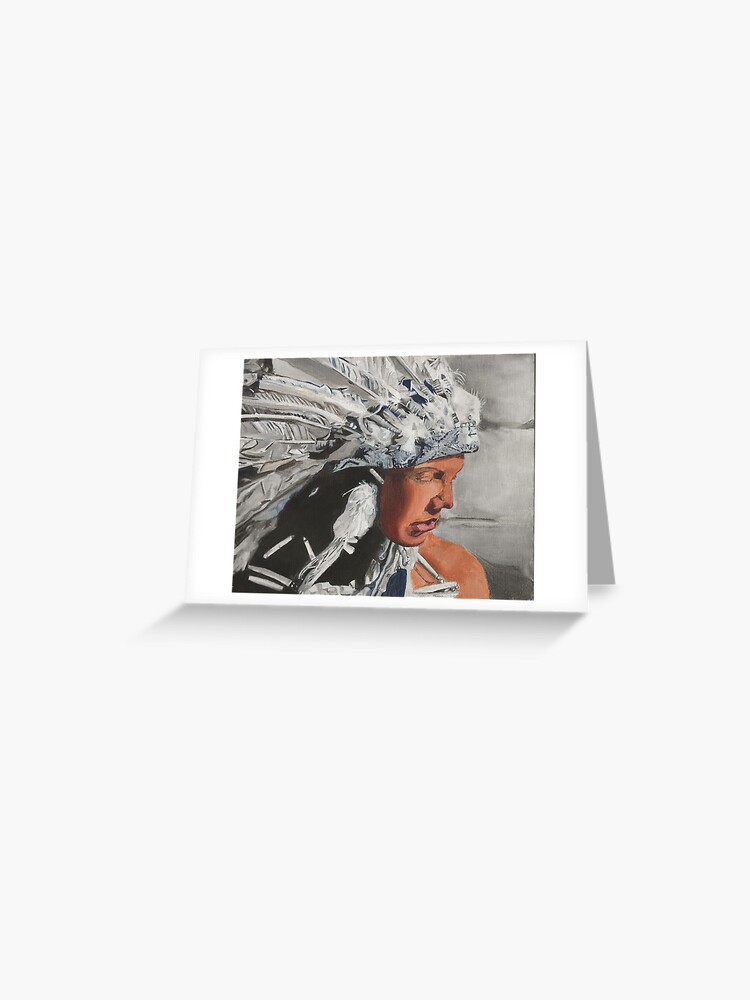 Thumbnail 1 of 2, Greeting Card, Native American designed and sold by SugarAndSand.
