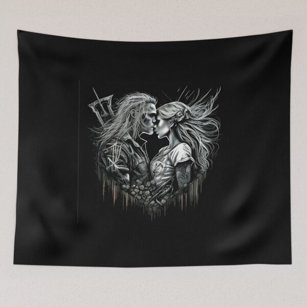 Item preview, Heavy Metal Love and Kisses  T Shirt designed and sold by quotopia.