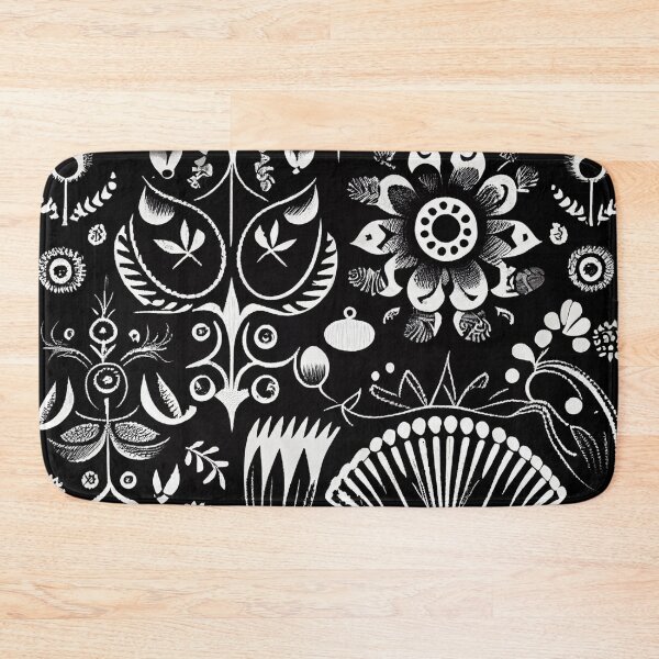 Item preview, Cartoon Designer Black Scandinavian Pattern Digital Painting designed and sold by CodeAndColors.