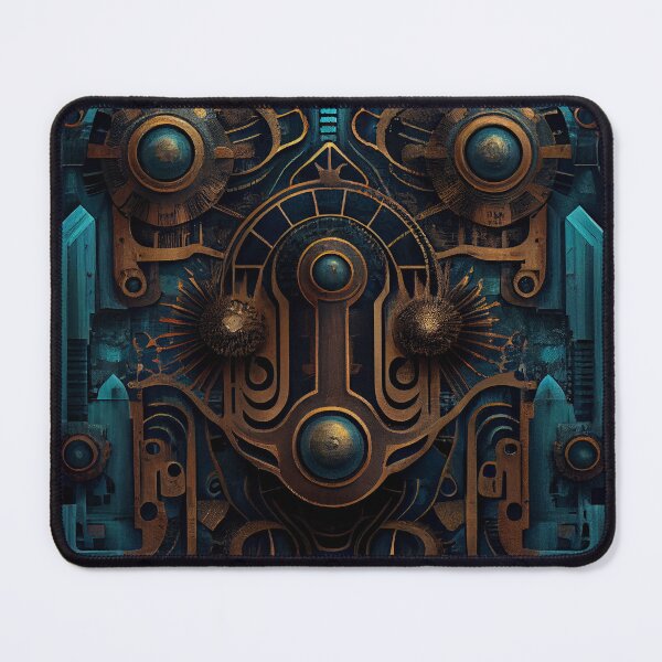 Artikelvorschau, Enchanted Bold Industrial Pattern Digital Painting entworfen und verkauft von CodeAndColors.