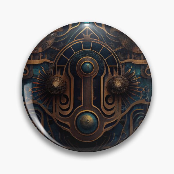 Artikelvorschau, Enchanted Bold Industrial Pattern Digital Painting entworfen und verkauft von CodeAndColors.
