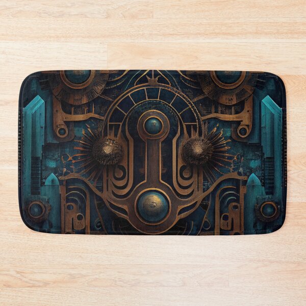 Artikelvorschau, Enchanted Bold Industrial Pattern Digital Painting entworfen und verkauft von CodeAndColors.