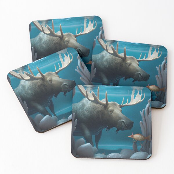 Item preview, Fugue among the Moose and Flounder Digital Painting designed and sold by CodeAndColors.