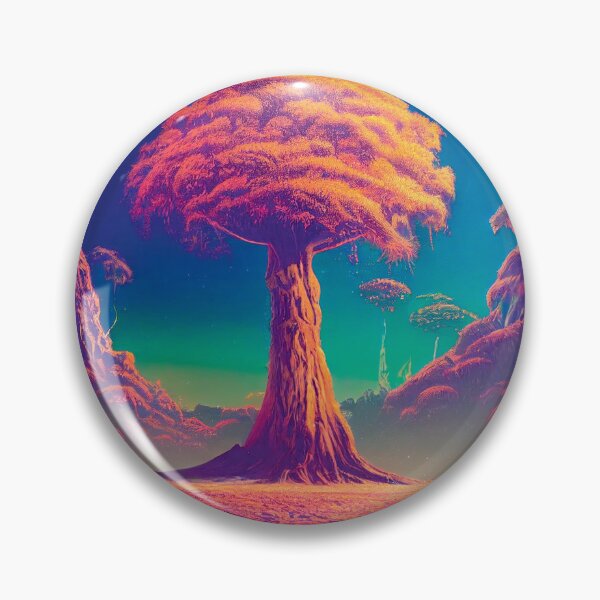 Item preview, a painting of a tree surrounded by mountains designed and sold by DesignAtYO.