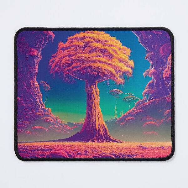 Item preview, a painting of a tree surrounded by mountains designed and sold by DesignAtYO.