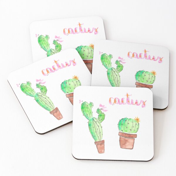 Item preview, Watercolour Cactus Pair designed and sold by Kate Harrison.