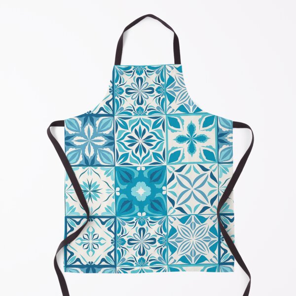 Item preview, Ornate tiles in blue and off white designed and sold by Katerina Mitkova Kirilova.