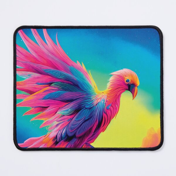 Item preview, a painting of a colorful bird with its wings spread designed and sold by DesignAtYO.