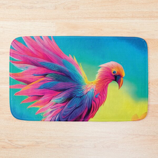 Item preview, a painting of a colorful bird with its wings spread designed and sold by DesignAtYO.