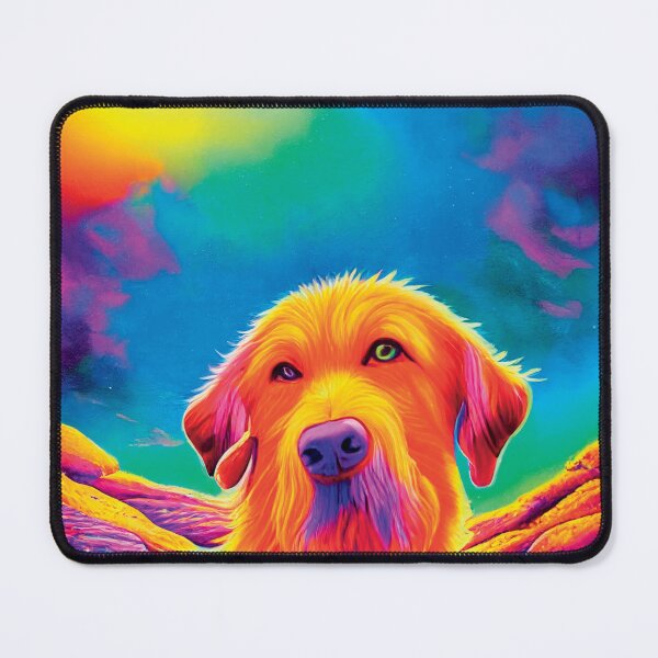 Item preview, a painting of a golden retriever in the desert designed and sold by DesignAtYO.