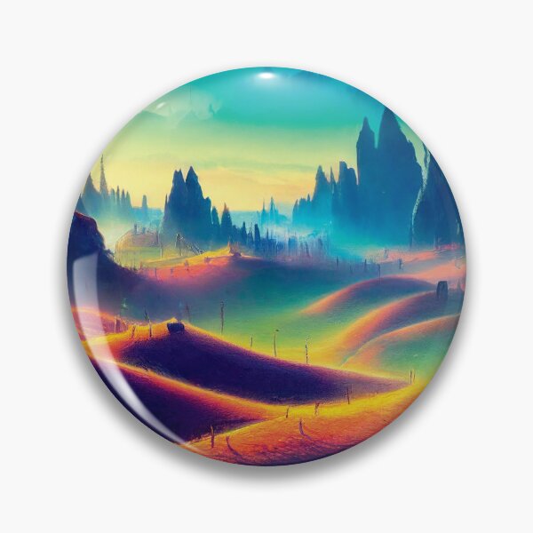 Item preview, a painting of a landscape with hills and trees designed and sold by DesignAtYO.