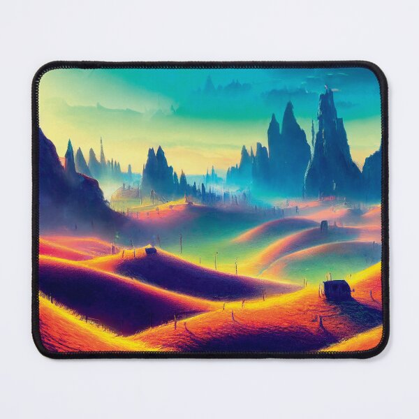Item preview, a painting of a landscape with hills and trees designed and sold by DesignAtYO.