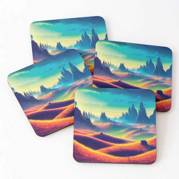 Item preview, a painting of a landscape with hills and trees designed and sold by DesignAtYO.
