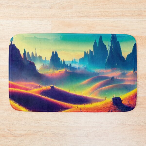 Item preview, a painting of a landscape with hills and trees designed and sold by DesignAtYO.