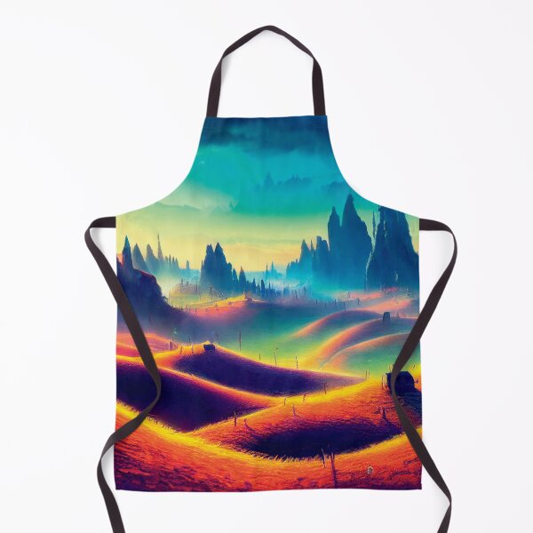 Item preview, a painting of a landscape with hills and trees designed and sold by DesignAtYO.